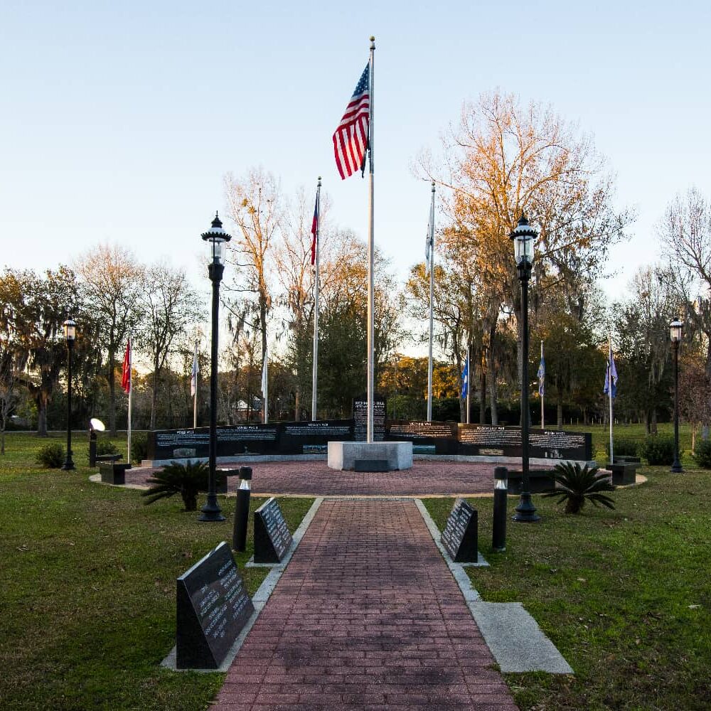 Richmond Hill Veterans Memorial is pictured