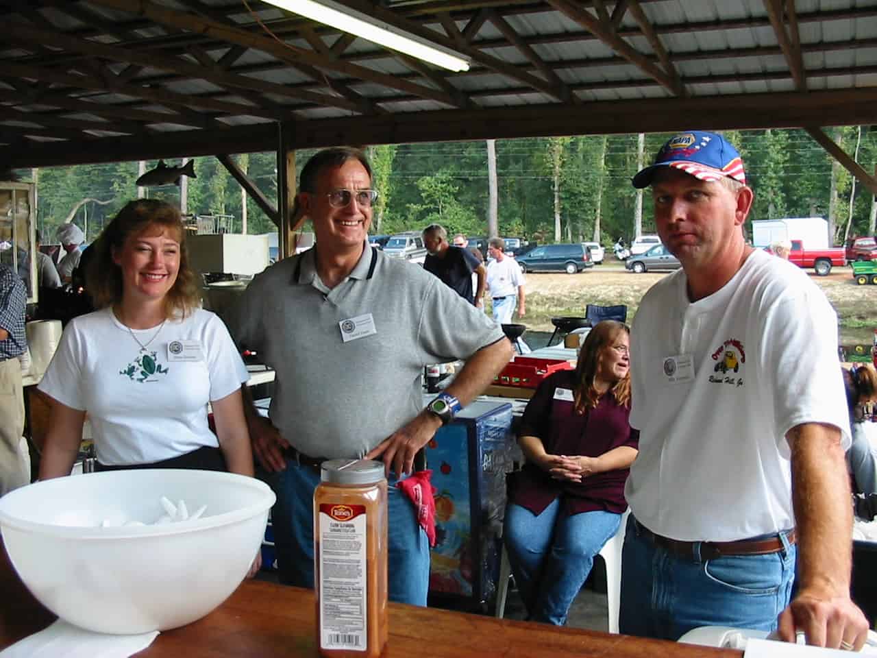 Participants have a good time at the chili cookoff